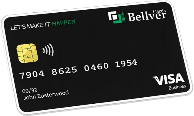 Black Bellver Visa Business card