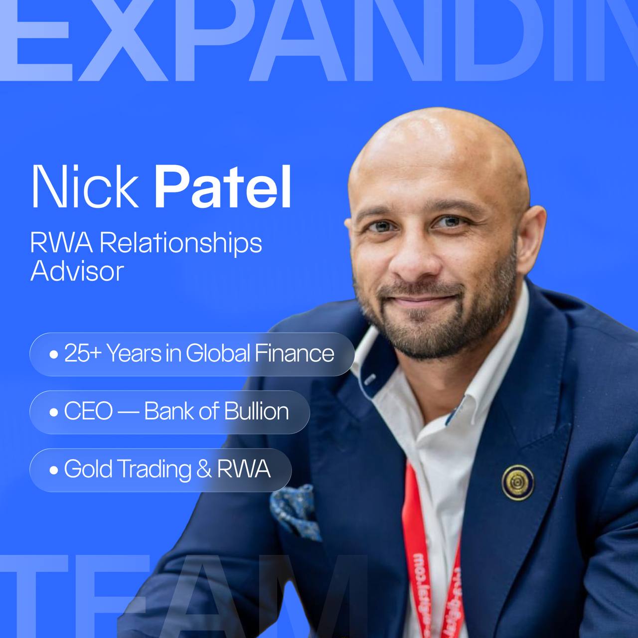 Nick Patel - RWA Relationships Advisor, Aurum Foundation
